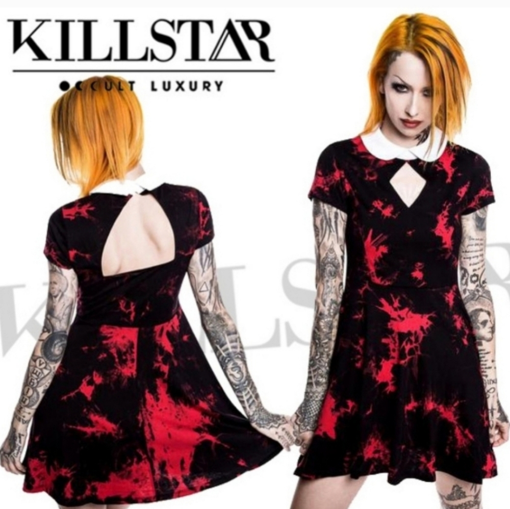 Killstar keyhole skater dress